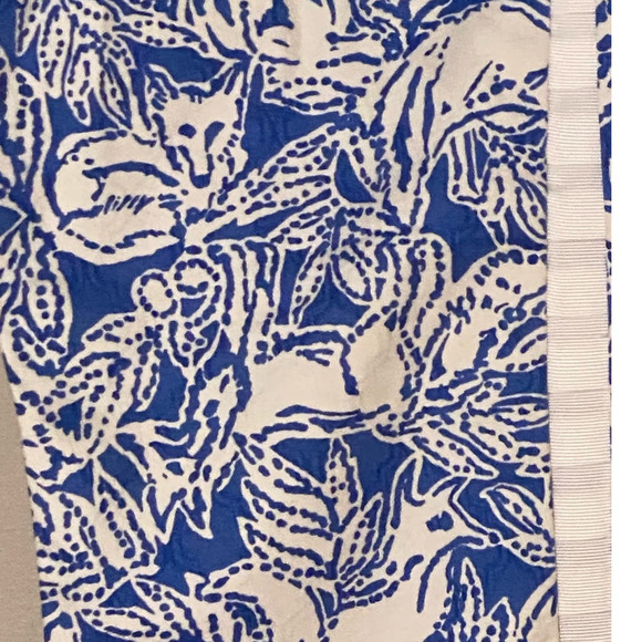 Lilly Pulitzer Kelly Skinny Ankle Dress Pants Coastal Blue White Fancy F… - Picture 15 of 16